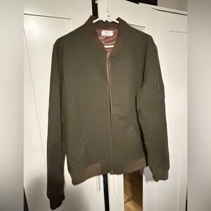 Frame Denim green khaki bomber